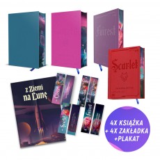 Cress TW + Fairest TW + Scarlet TW + Cinder TW (4x książka + plakat A4 + 4x zakładka gratis)