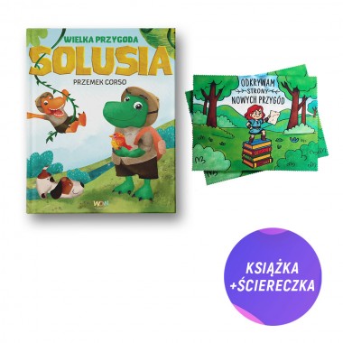 Wielka przygoda Solusia (książka + Ściereczka do okularów i smartphone Odkrywam strony nowych przygód)