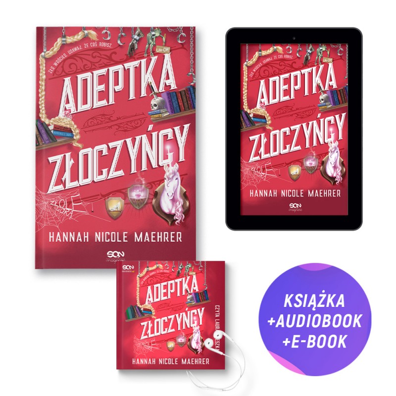 Adeptka złoczyńcy (książka + audiobook + e-book + zakładka gratis)