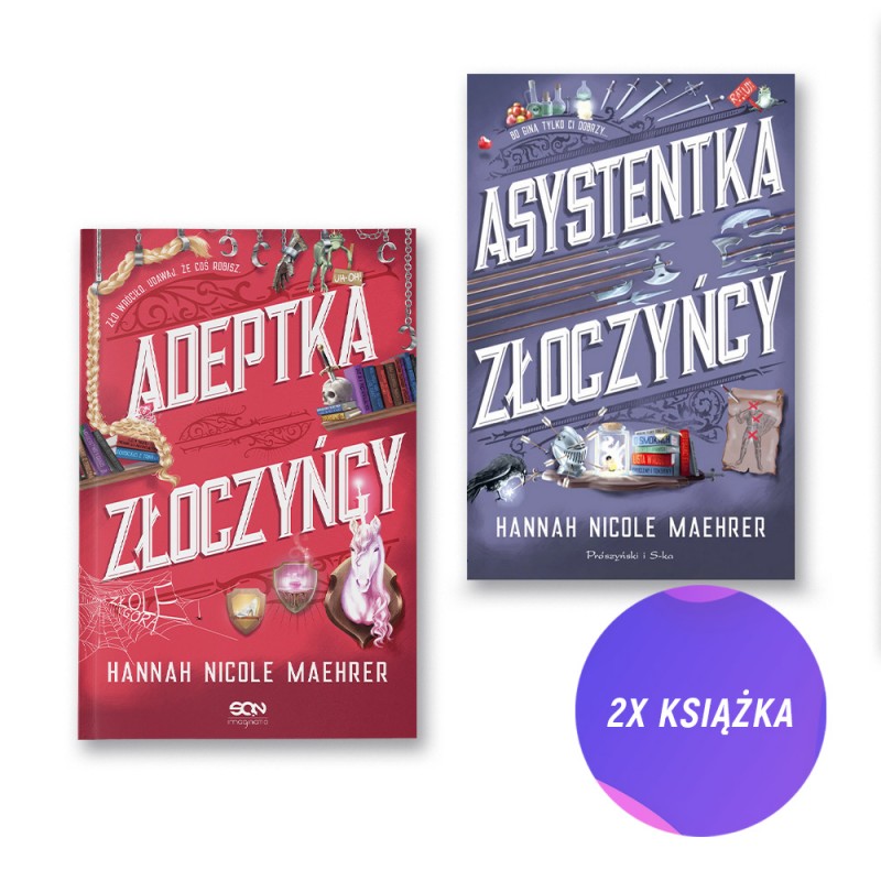 Adeptka złoczyńcy + Asystentka złoczyńcy (2x książka + zakładka gratis)