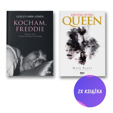 Kocham, Freddie. Sekretne życie i miłość Freddiego Mercury’ego + Queen. Królewska historia (2x książka)