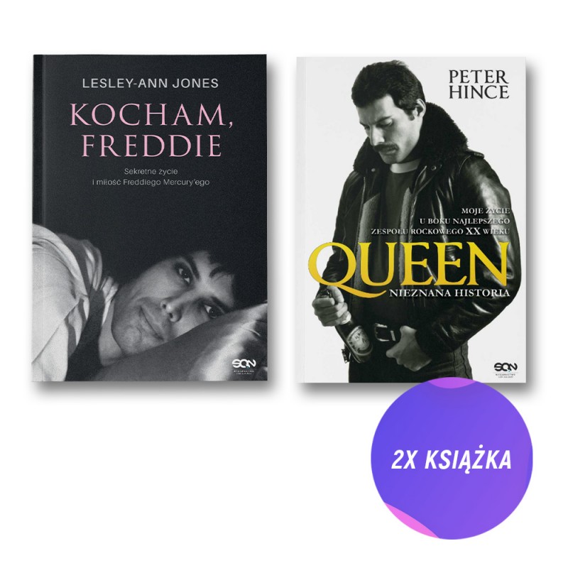Kocham, Freddie. Sekretne życie i miłość Freddiego Mercury’ego + Queen. Nieznana historia (2x książka)
