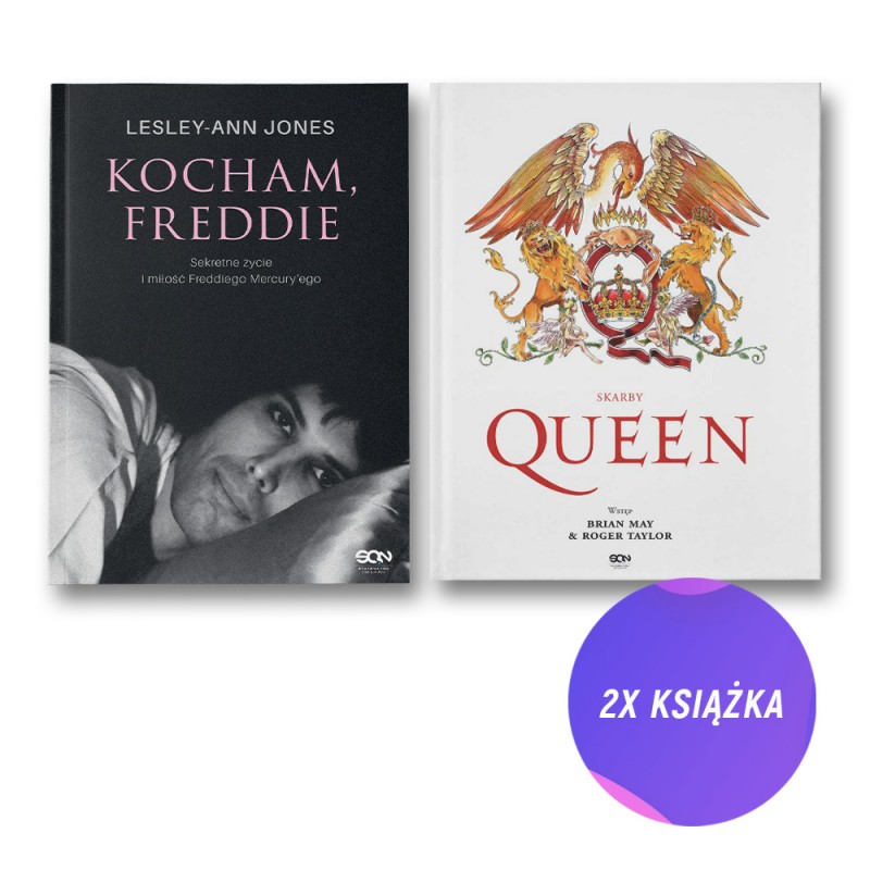 Kocham, Freddie. Sekretne życie i miłość Freddiego Mercury’ego + Skarby Queen (2x książka)