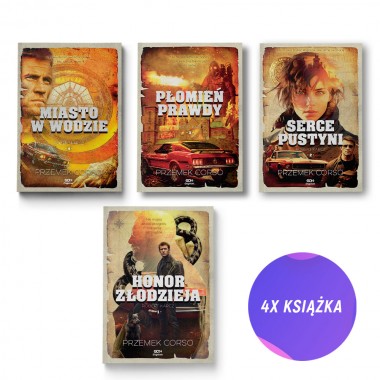 Miasto w wodzie + Płomień prawdy + Serce pustyni + Honor złodzieja (4x książka) SQN Originals