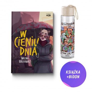 W cieniu dnia (książka + butelka szklana bidon Fantastyka + pocztówka gratis)