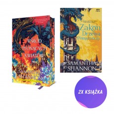 Wśród płonących kwiatów TW + Zakon Drzewa Pomarańczy TW (2x książka + pocztówka gratis)
