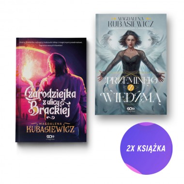 Czarodziejka z ulicy Brackiej + Przeminęło z wiedźmą (2x książka + zakładka)