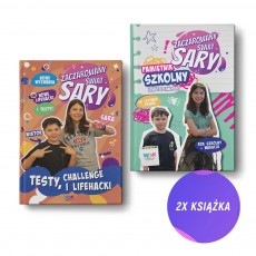 Zaczarowany Świat Sary. Testy, challenge i lifehacki + Pamiętnik szkolny (2x książka + pocztówka gratis)