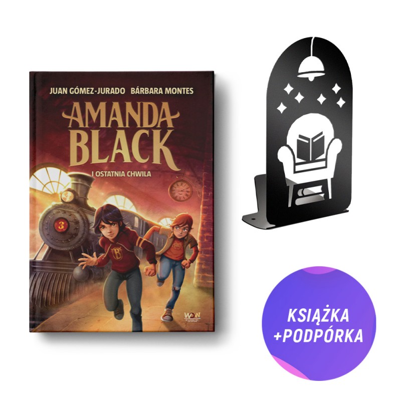 Amanda Black i Ostatnia Chwila (książka + podpórka na książki fotel czytelnika)