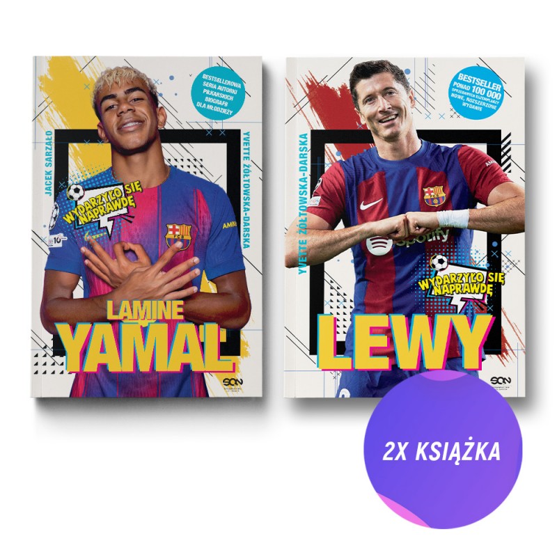 Lamine Yamal. Złota nadzieja futbolu + Lewy. Chłopak, który zachwycił świat (2x książka + karta)