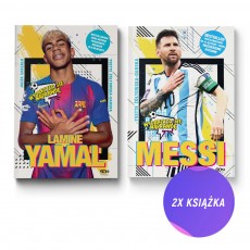 Lamine Yamal. Złota nadzieja futbolu + Messi. Mały chłopiec, który został wielkim piłkarzem (2x książka + karta)