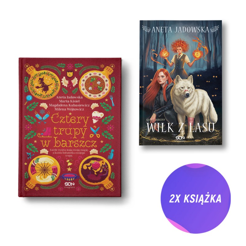 Cztery trupy w barszcz. Fantastyczno-kryminalna antologia świąteczna + Wilk z lasu (2x książka)