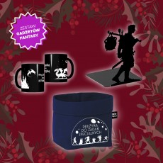 Miękki bawełniany organizer + Kubek fantasy 330 ml fantastyka + Podpórka na książki Kociołek