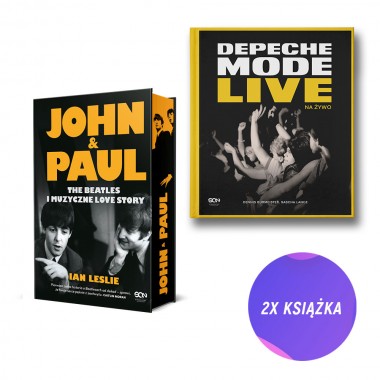 John & Paul. The Beatles i muzyczne love story (barwione brzegi) + Depeche Mode. Live (2x książka)