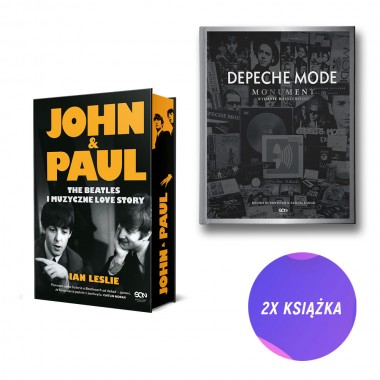 John & Paul. The Beatles i muzyczne love story (barwione brzegi) + Depeche Mode. Monument (2x książka)