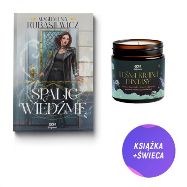 Spalić wiedźmę (książka + Świeca sojowa 120ml leśna kraina fantasy)
