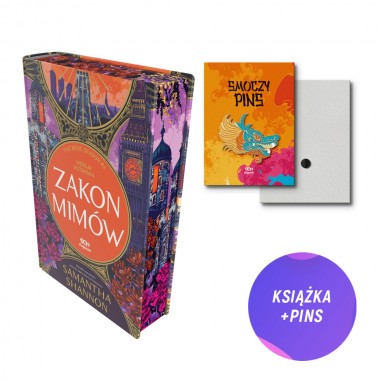 Zakon Mimów. Wersja autorska (barwione brzegi) (książka + metalowy pins ze smokiem + pocztówka gratis)