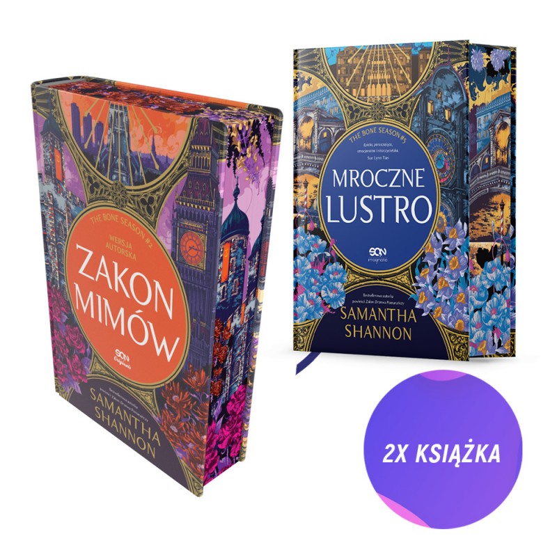 Zakon Mimów. Wersja autorska + Mroczne lustro. Wersja autorska (barwione brzegi) (2x książka + 2x pocztówka gratis)
