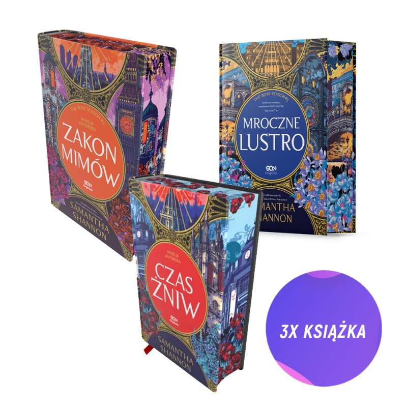 Zakon Mimów. Wersja autorska + Mroczne lustro. Wersja autorska + Czas Żniw. Wersja autorska (3x książka + 3x pocztówka)