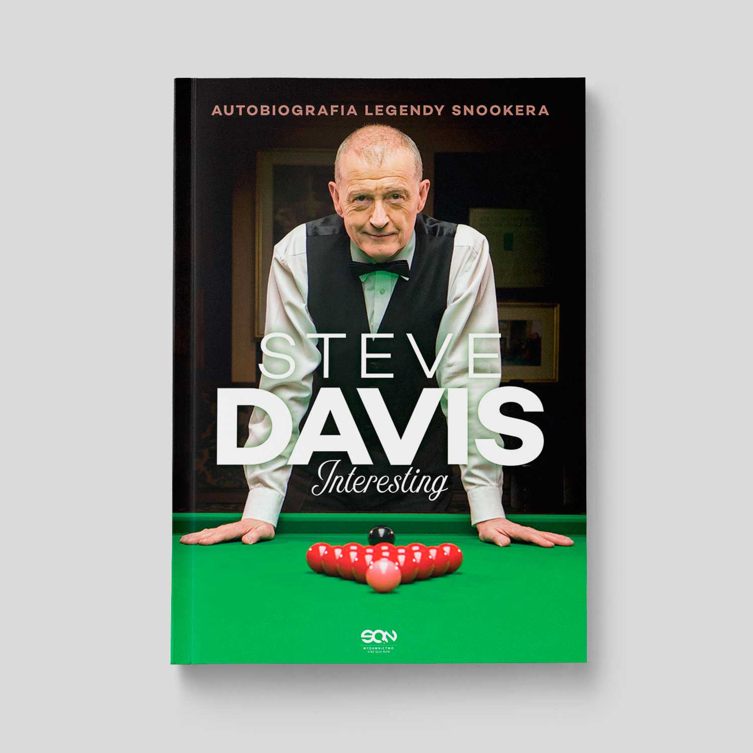 Okładka:Steve Davis. Interesting. Autobiografia legendy snookera 