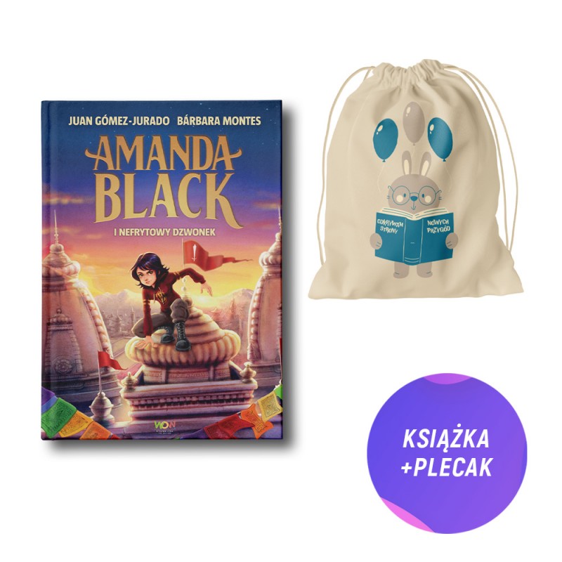 Amanda Black i Nefrytowy Dzwonek (książka + miękki worek plecak Odkrywam strony nowych przygód)