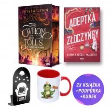For Whom The Belle Tolls. Z piękna rodem + Adeptka złoczyńcy (2x książka + podpórka + kubek + 2x zakładka gratis)