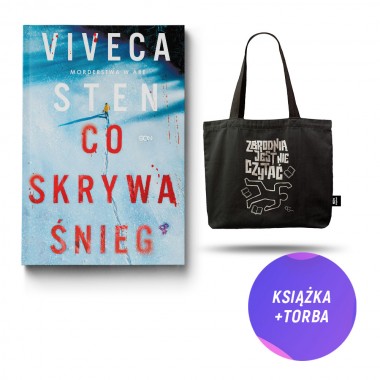 Co skrywa śnieg (książka + torba kryminalna bawełniana kryminał zbrodnią jest nie czytać)