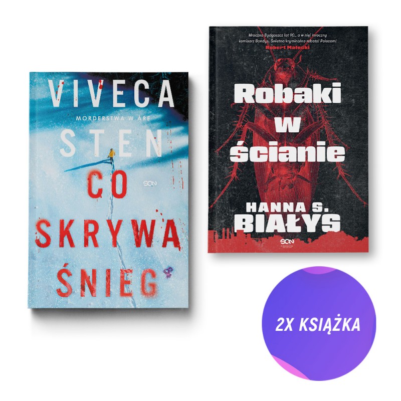 Co skrywa śnieg + Robaki w ścianie (2x książka)
