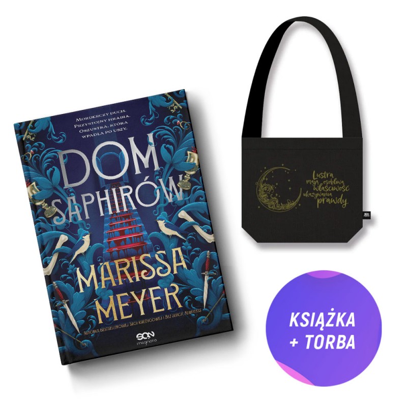 Dom Saphirów (książka + duża torba bawełniana Saga księżycowa + pocztówka gratis)