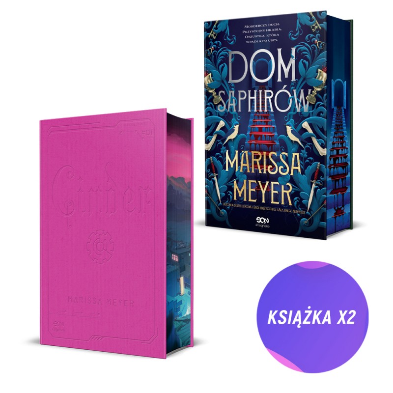 Dom Saphirów + Cinder TW (2x książka + zakładka + pocztówka gratis)