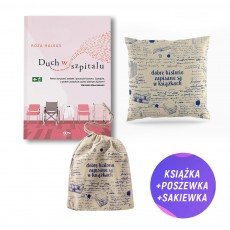 Duch w szpitalu (książka + bawełniana sakiewka na książkę / czytnik + jasna literacka poszewka)