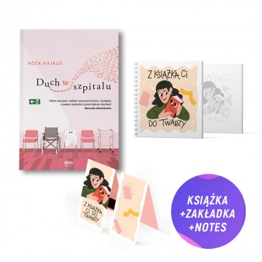 Duch w szpitalu (książka + notes kwadratowy + zakładka magnetyczna z książką Ci do twarzy)