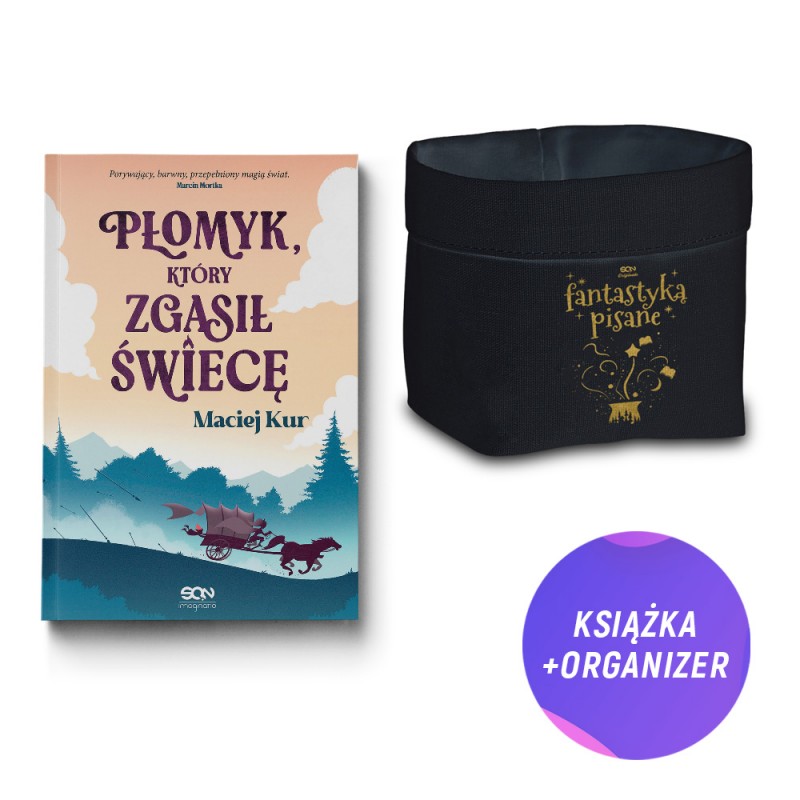 Płomyk, który zgasił świecę (książka + bawełniany miękki organizer na książki)