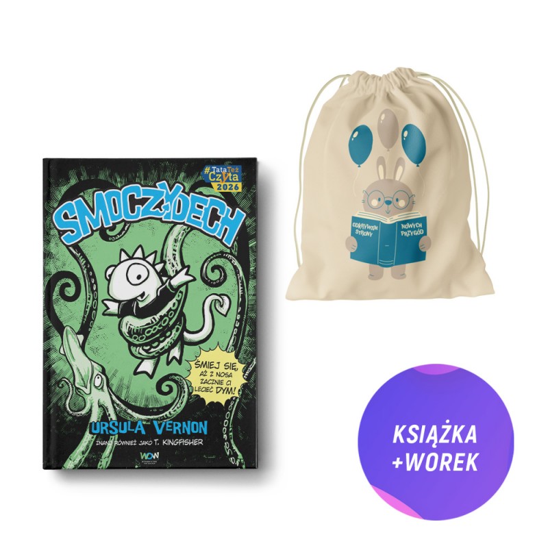 Smoczydech (książka + miękki worek plecak dla dzieci z królikiem)