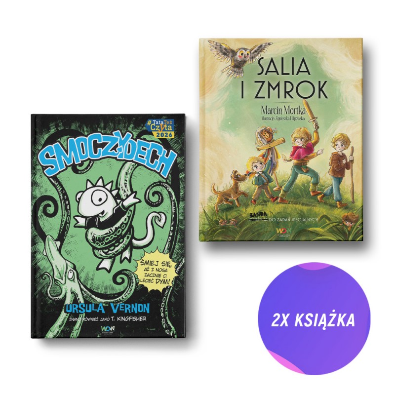 Smoczydech + Salia i Zmrok (2x książka + pocztówka gratis)