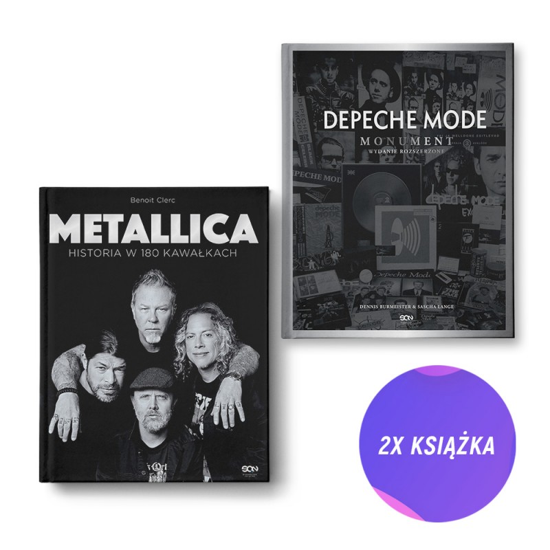Metallica. Historia w 180 kawałkach + Depeche Mode. Monument (2x książka)