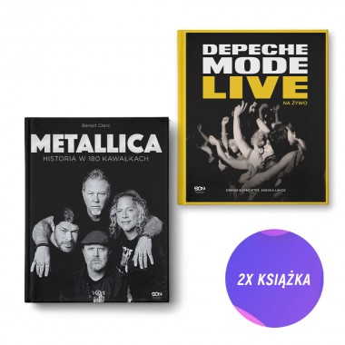 Metallica. Historia w 180 kawałkach + Depeche Mode. Live (2x książka)