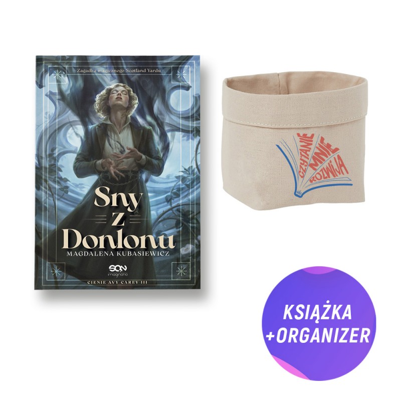 Sny z Donlonu (książka + bawełniany organizer Czytanie mnie rozwija + zakładka gratis)