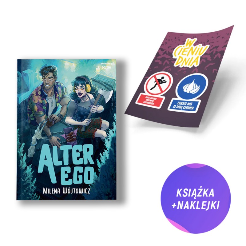 Alter Ego (książka + zestaw naklejek BHP W cieniu dnia + pocztówka gratis)