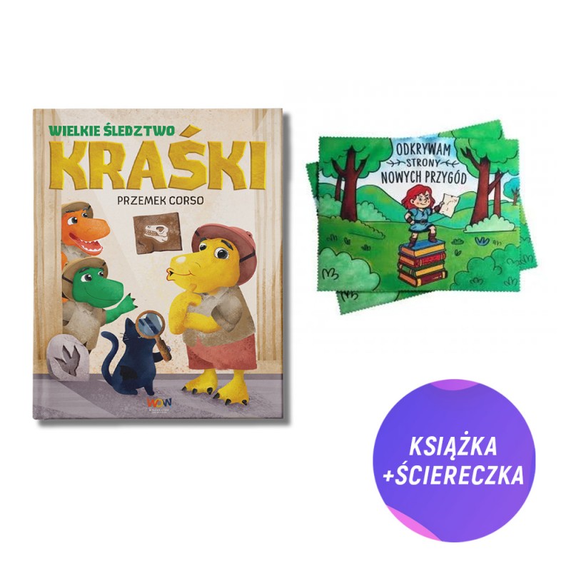 Wielkie śledztwo Kraśki (książka + ściereczka Odkrywam strony nowych przygód)
