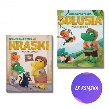 Wielkie śledztwo Kraśki + Wielka przygoda Solusia (2x książka)