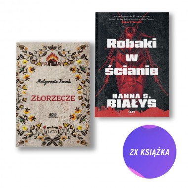Złorzecze + Robaki w ścianie (2x książka)