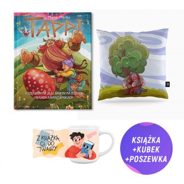 Tappi. O czerwonym jaju, babcinym zeszycie i małych awanturnikach (książka + poszewka + kubek DLA NIEGO + zakładka)