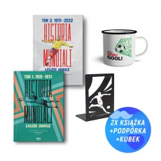 Historia mundiali. Tomy 1-2 (2x książka + kubek metalowy Gool! + podpórka na książki)