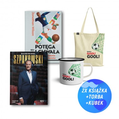 Wita państwa Dariusz Szpakowski (miękka oprawa) + Potęga i chwała (2x książka + kubek metalowy + torba Gool!)