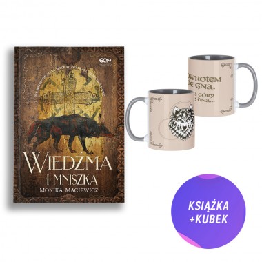Wiedźma i mniszka (książka + kubek z wilkiem)