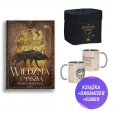 Wiedźma i mniszka (książka + kubek z wilkiem + bawełniany miękki organizer na książki)