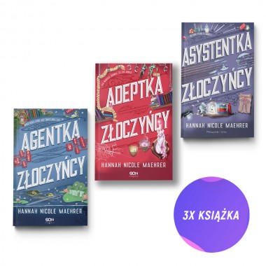 Agentka złoczyńcy + Adeptka złoczyńcy + Asystentka złoczyńcy (3x książka + 2x zakładka gratis)