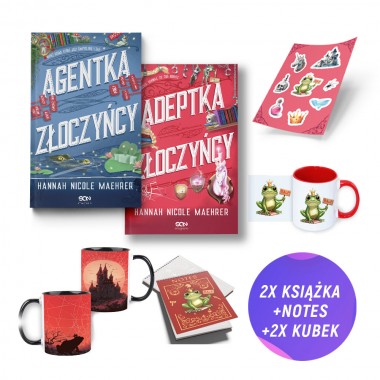 Agentka złoczyńcy (książka + 2x kubek 330ml + notes z żabą + zestaw naklejek + zakładka gratis)
