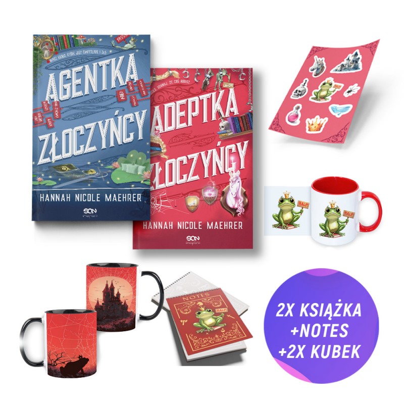Agentka złoczyńcy (książka + 2x kubek 330ml + notes z żabą + zestaw naklejek + zakładka gratis)